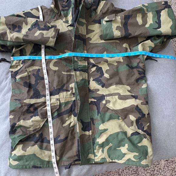 Vintage Military ECWCS Gen 1 Camo Parka Cold Weather Woodland Lg Reg GORPCORE - Picture 4 of 10